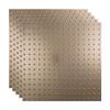 FASDE Minidome Decorative Vinyl 2ft x 2ft Lay in Ceiling Panel in Brushed Nickel (5 Pack) view 1
