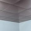 FASDE Minidome Decorative Vinyl 2ft x 2ft Lay in Ceiling Panel in Brushed Nickel (5 Pack) view 2