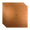 FASDE Minidome Decorative Vinyl 2ft x 2ft Lay in Ceiling Panel in Antique Bronze (5 Pack) view 1