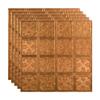 FASDE Traditional Style/Pattern 10 Decorative Vinyl 2ft x 2ft Lay in Ceiling Panel in Antique Bronze (5 Pack) view 1