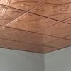 FASDE Traditional Style/Pattern 5 Decorative Vinyl 2ft x 2ft Lay in Ceiling Panel in Polished Copper (5 Pack) view 2