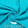 Bath Towels Set-100% Cotton- 2 Bath, 2 Hand & 2 Washcloths- Large, Thick, Fluffy, Absorbent, Quick Dry, Soft, Plush -Gift, Pool, Hotel, Gym Towel -6 Piece Luxury Bathroom Towels -Aqua Blue / Turquoise view 2