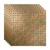 FASDE Minidome Decorative Vinyl 2ft x 2ft Lay in Ceiling Panel in Copper Fantasy (5 Pack) view 1