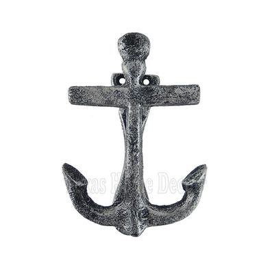 Decor for The Soul Anchor Door Knocker Cast Iron Nautical Beach Decor Rustic Silver Antique Style