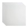 FASDE Minidome Decorative Vinyl 2ft x 2ft Lay in Ceiling Panel in Matte White (5 Pack) view 1