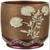 Popular Bath 961690 Ombre Rose, Waste Basket, Burgundy view 1