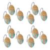 Popular Bath Ombre Rose Design Shower Hooks, Blue view 2