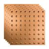 FASDE Dome Decorative Vinyl 2ft x 2ft Lay in Ceiling Panel in Polished Copper (5 Pack) view 1