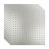 FASDE Minidome Decorative Vinyl 2ft x 2ft Lay in Ceiling Panel in Brushed Aluminum (5 Pack) view 1