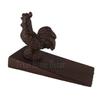 Decor for The Soul Rooster Wedge Doorstop Cast Iron Angled Metal Base Antiqued Rustic Brown Finish view 2