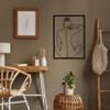 Beauty Minimalist Wall Art, Metal Wall Decor, Metal Wall Hangings, Home Bedroom Decoration, Woman Silhouette (25"W x 35"H / 64x90 cm) view 2