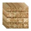 FASDE Traditional Style/Pattern 10 Decorative Vinyl 2ft x 2ft Lay in Ceiling Panel in Bermuda Bronze (5 Pack) view 1