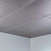 FASDE Minidome Decorative Vinyl 2ft x 2ft Lay in Ceiling Panel in Argent Silver (5 Pack) view 2