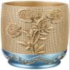 Popular Bath Ombre Rose Design Waste Basket, Blue view 2