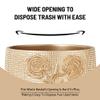 Popular Bath Ombre Rose Design Waste Basket, Blue view 4