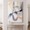 Portrait Canvas Wall Art: Neutral Geometric, Bright Fractal Floral, Modern Multicolor Nature & Animal Abstract Wall Art for Home & Office, Ready to Hang - Congruity III 12X18 view 4