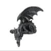 DWK "Silent Sentinel Bookshelf Sitting Dragon Figurine | Home Office Fantasy Dcor | Shelf Sitting Figurine Statue | Dragon Fantasy Home Dcor | Bookshelf Decoration - 7" view 1