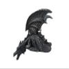 DWK "Silent Sentinel Bookshelf Sitting Dragon Figurine | Home Office Fantasy Dcor | Shelf Sitting Figurine Statue | Dragon Fantasy Home Dcor | Bookshelf Decoration - 7" view 3