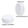 1 oz/30ml White Aluminum Tin Jar with Screw Lid Metal Round Tins Aluminum Tin Cans Containers Metal Steel Tin Cosmetic Sample Containers for Lip Balm DIY Salve Spice Candies Crafts, 15 Pack view 2