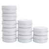 1 oz/30ml White Aluminum Tin Jar with Screw Lid Metal Round Tins Aluminum Tin Cans Containers Metal Steel Tin Cosmetic Sample Containers for Lip Balm DIY Salve Spice Candies Crafts, 15 Pack view 3
