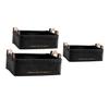 Cabilock 3pcs Nordic Style Black Storage Handles Versatile Felt Sundries Organizers for Bedside Toys and Snacks Functional and Decorative Home Storage view 1
