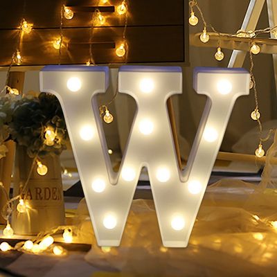 LED Marquee Letter Lights 26 Alphabet Light Up Number Sign Letter Lamp for Birthday Party Christmas Perfect for Events or Home Bar Decor