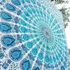 Popular Handicrafts Tapestry Wall Hanging Hippie Mandala Bohemian Hippy Psychedelic Design Indian Peacock Meditation Gypsy Tapestries Bedspread 30 x 40 Inches (76 x 101 cms), Blue view 1