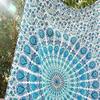 Popular Handicrafts Tapestry Wall Hanging Hippie Mandala Bohemian Hippy Psychedelic Design Indian Peacock Meditation Gypsy Tapestries Bedspread 30 x 40 Inches (76 x 101 cms), Blue view 2