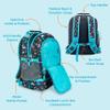 Bentgo Kids 2-in-1 Backpack & Insulated Lunch Bag - Durable 16 Backpack & Lunch Container in Unique Prints for School & Travel - Water Resistant, Padded & Large Compartments (Dinosaur) view 3