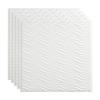 FASDE Current Decorative Vinyl 2ft x 2ft Lay in Ceiling Panel in Matte White (5 Pack) view 1