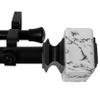 A&F Rod Decor - Folio 1" Double Curtain Rod 160-240 inch - Black view 2