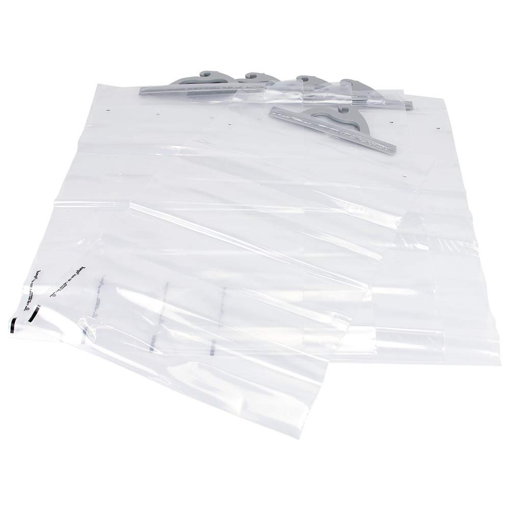 MONACO Deluxe Hang-Up Bags with Gray Handle 25 inches H x 16 inches W 5 Bags per Package