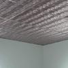 FASDE Current Decorative Vinyl 2ft x 2ft Lay in Ceiling Panel in Crosshatch Silver (5 Pack) view 2