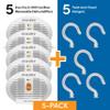 Eva-Dry E-500 Renewable dehumidifier, Pack of 5, white, perfect for closets, bathrooms, safes, boats, and RVs view 3