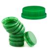 [900 PACK] 38MM Green Tamper Evident Ratchet Caps/Lids for Empty Foggy Plastic Juice Bottles by EcoQuality view 1