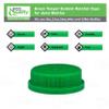 [900 PACK] 38MM Green Tamper Evident Ratchet Caps/Lids for Empty Foggy Plastic Juice Bottles by EcoQuality view 2