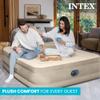 INTEX Dura-Beam Deluxe Ultra Plush Air Mattress - Fiber-Tech Built-in Electric Pump 18in Bed Height 600lb Weight Capacity Queen Size view 3