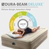 INTEX Dura-Beam Deluxe Ultra Plush Air Mattress - Fiber-Tech Built-in Electric Pump 18in Bed Height 600lb Weight Capacity Queen Size view 4