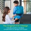 Bentgo Kids 2-in-1 Backpack & Insulated Lunch Bag - Durable 16 Backpack & Lunch Container in Unique Prints for School & Travel - Water Resistant, Padded & Large Compartments (Shark) view 2
