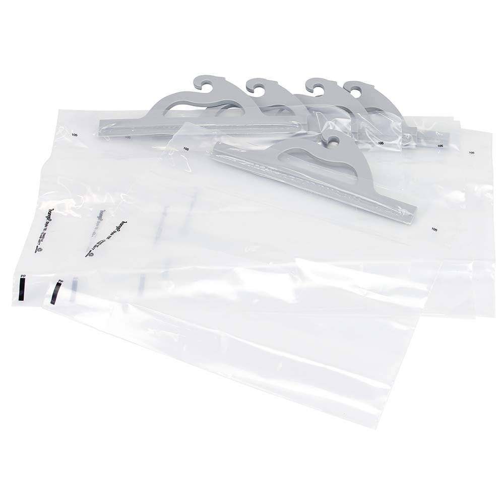 MONACO Deluxe Hang-Up Bags with Gray Handle12 1/2 inches H x 14 inches W 5 Bags per Package