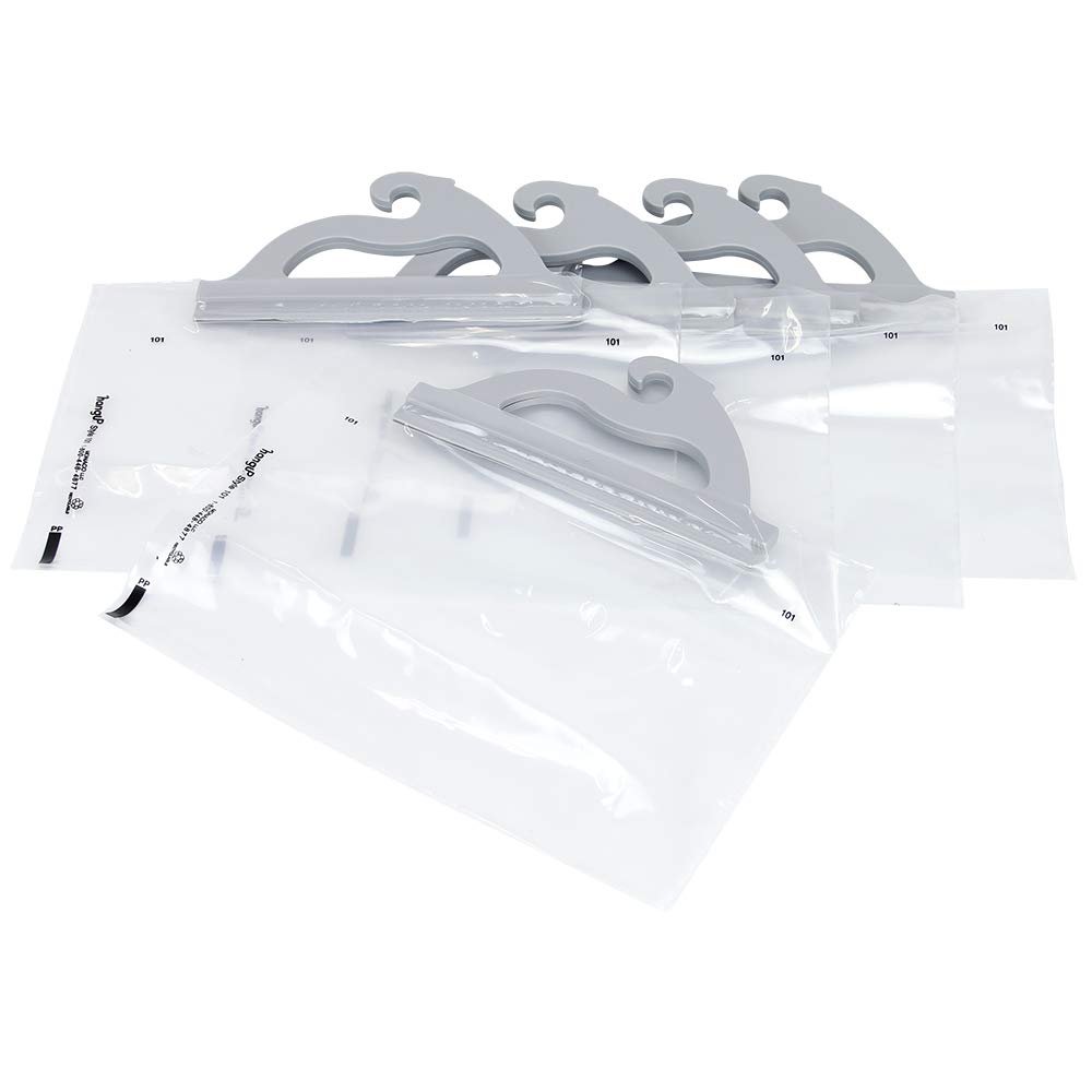 MONACO Deluxe Hang-Up Bags with Gray Handle 7 inches H x 10 inches W 5 Bags per Package
