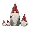 10 Strawberry Street Nordic Gnome Set Cookie Jar, 4 Piece, Gray/Red view 1