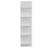 Danya B. Narrow Decorative Wall Mount Vertical Shelving Unit  Modern Column with 5 Shelves Home or Office for Books, Dcor Display (White) view 1
