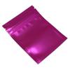 FERENLI 100PCS Mylar Zipper Lock Food Storage Bag Matte Aluminum Foil Airtight Bag with Front Window Plastic Packaging Pouch for Zip Flat Heat Seal Lock Resealable (10x15cm (3.9x5.9 inch), Pink) view 4