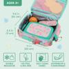 Bentgo Kids Lunch Bag - Durable, Double-Insulated Lunch Bag for Kids 3+; Holds Lunch Box, Water Bottle, & Snacks; Easy-Clean Water-Resistant Fabric & Multiple Zippered Pockets (Tropical) view 3