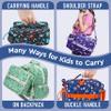 Bentgo Kids Lunch Bag - Durable, Double-Insulated Lunch Bag for Kids 3+; Holds Lunch Box, Water Bottle, & Snacks; Easy-Clean Water-Resistant Fabric & Multiple Zippered Pockets (Sports) view 4
