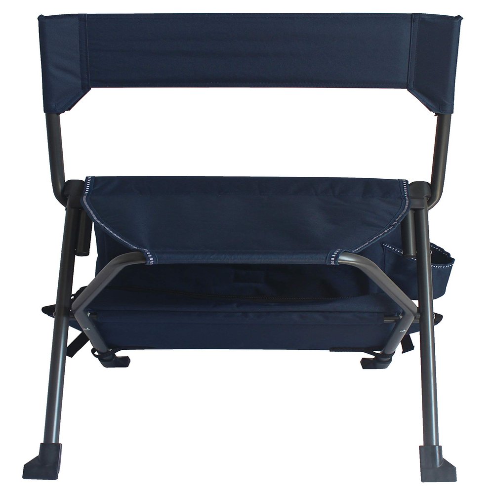 Zenithen Limited Portable Foldable Folding Backpack Chair, Perfect for Camping, Hiking, Outdoor Recreation, Sporting Events, Campfires and Lounging, Dark Blue (Pack of 1)