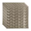 FASDE Current Decorative Vinyl 2ft x 2ft Lay in Ceiling Panel in Brushed Nickel (5 Pack) view 1