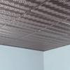 FASDE Current Decorative Vinyl 2ft x 2ft Lay in Ceiling Panel in Brushed Nickel (5 Pack) view 2