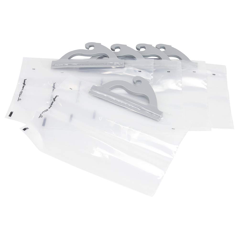 MONACO Deluxe Hang-Up Bags with Gray Handle 9 inches H x 12 inches W 5 Bags per Package